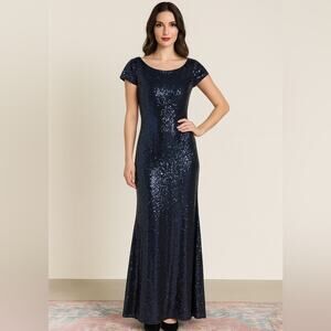 💎Open Back Sequins Formal Gown - for a TALL QUEEN 👑